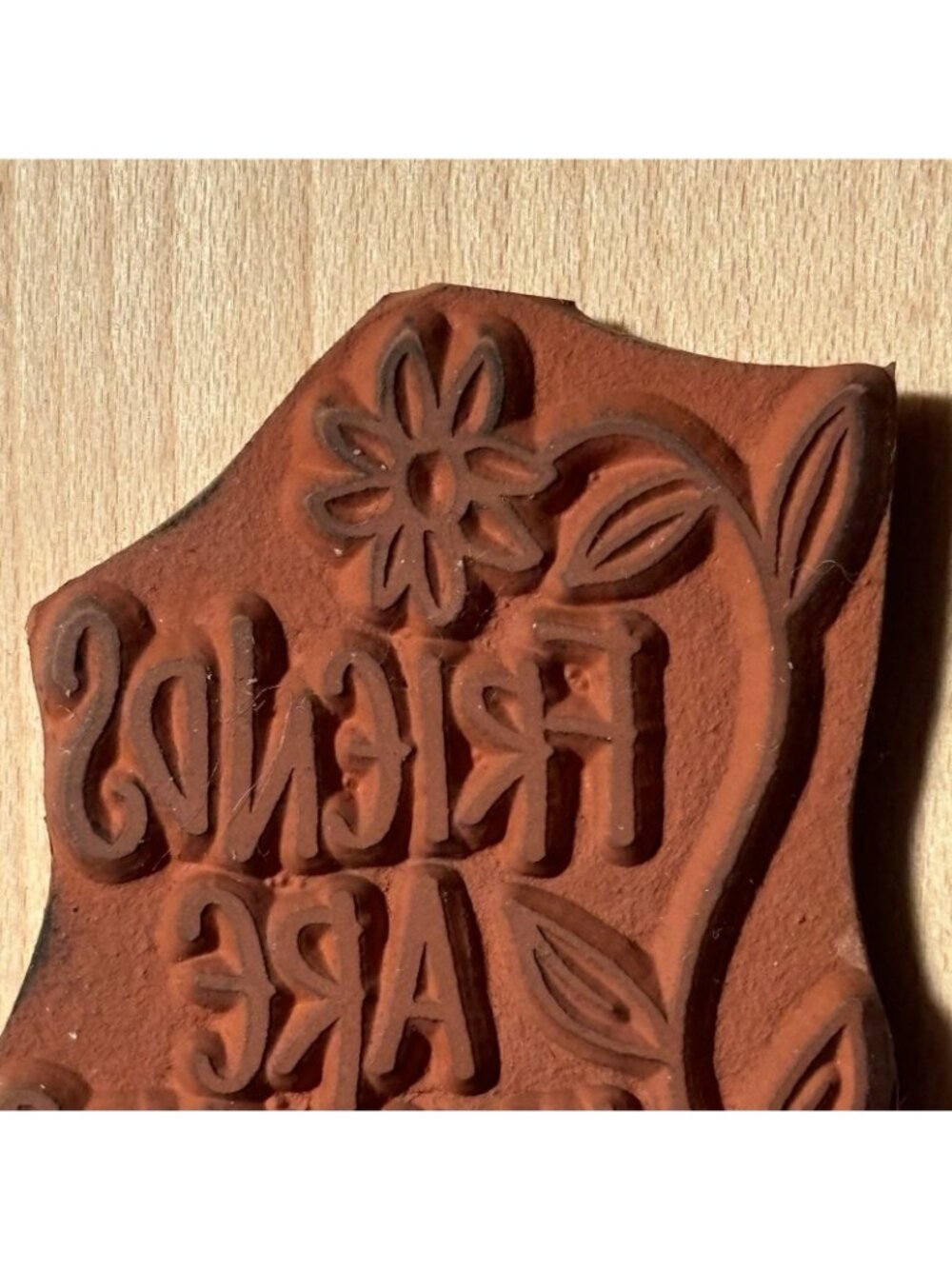Hero Arts Rubber Stamp Wood Mounted Friends Are Flowers Floral Art Sketch 1995 - Picture 6 of 13